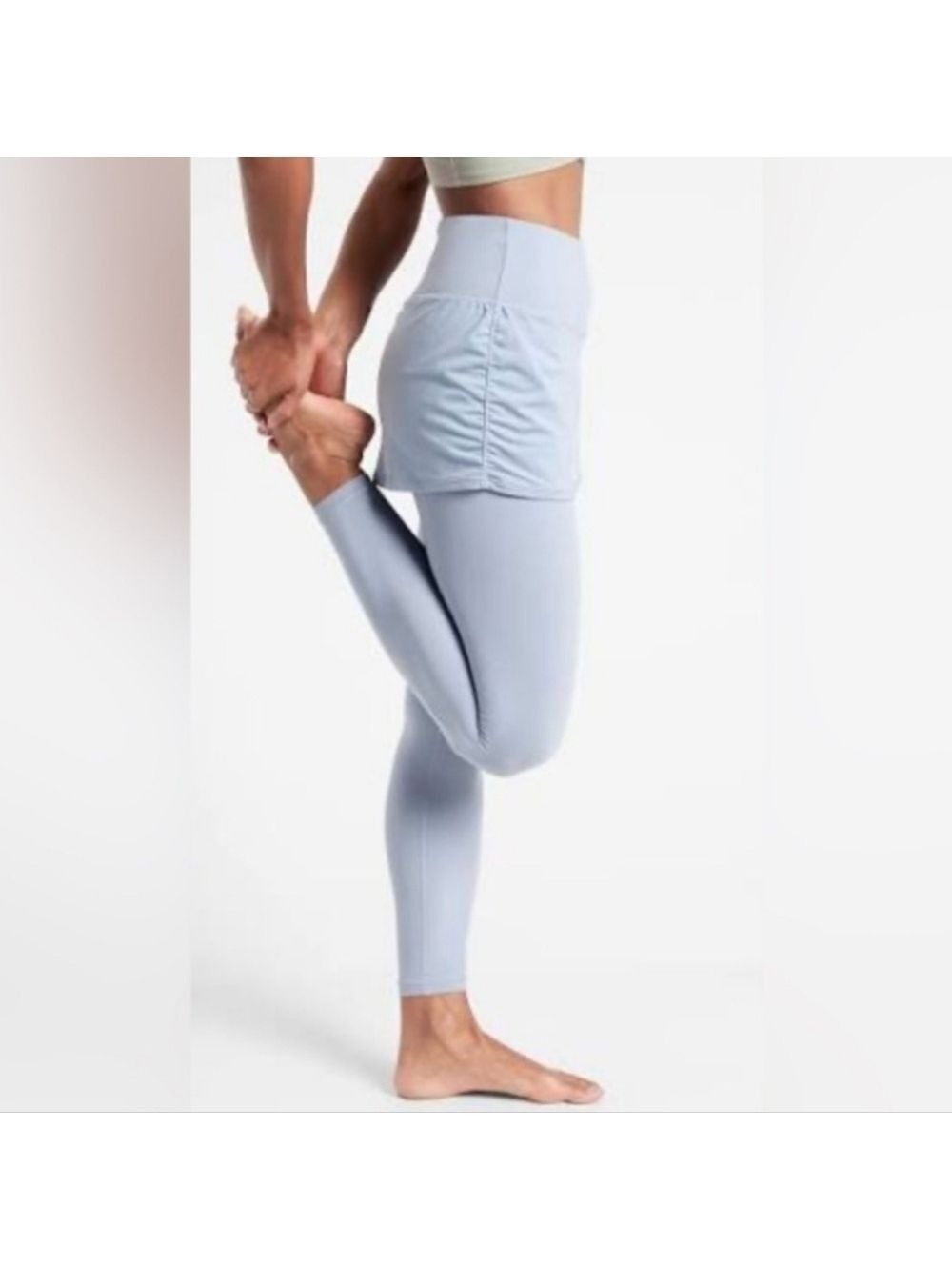Athleta Elation 2 In 1 7/8 Skirt Tight In Sky Blue - Picture 8 of 8